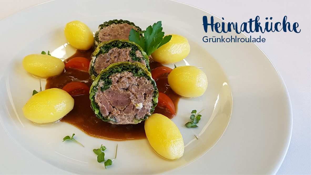 Heimatküche – Mal etwas anderes: Grünkohlroulade mit Bacon