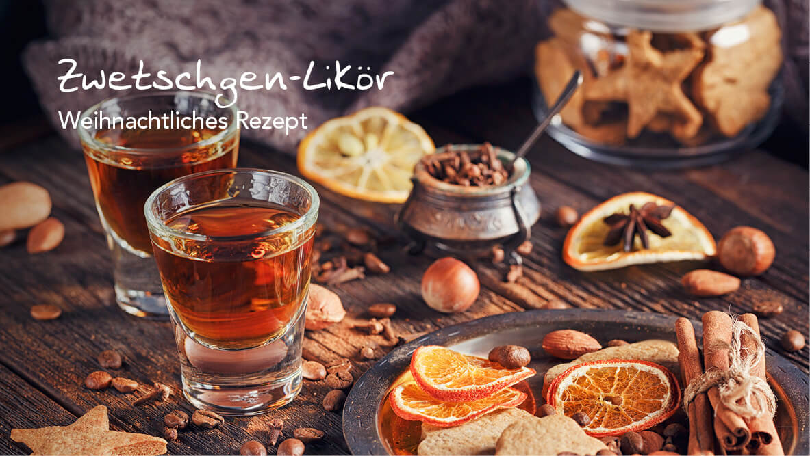 Weihnachtlicher Zwetschgen-Likör – mit oder ohne Thermomix